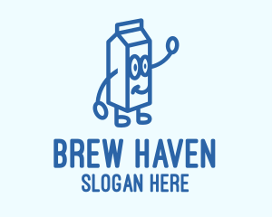 Happy Milk Carton logo design