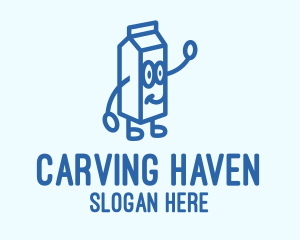 Happy Milk Carton logo design