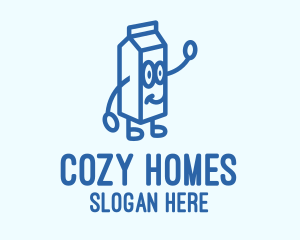 Happy Milk Carton logo design