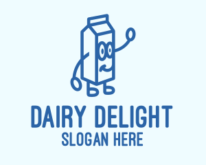 Happy Milk Carton logo design