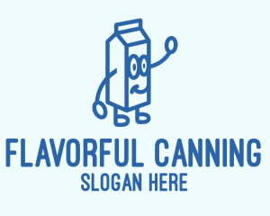 Happy Milk Carton logo design