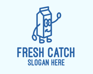 Happy Milk Carton logo design