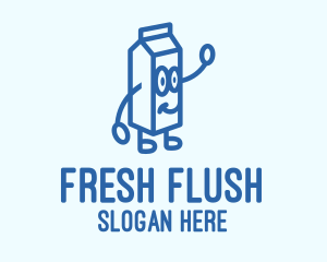 Happy Milk Carton logo design