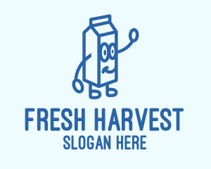 Happy Milk Carton logo design