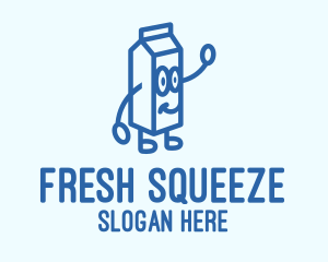 Happy Milk Carton logo design