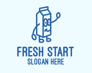 Happy Milk Carton logo design