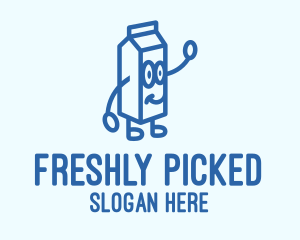 Happy Milk Carton logo design