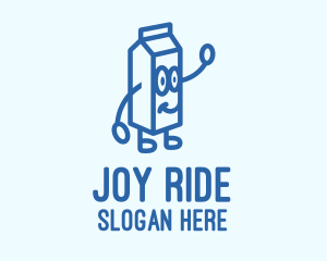 Happy Milk Carton logo design