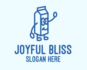 Happy Milk Carton logo design