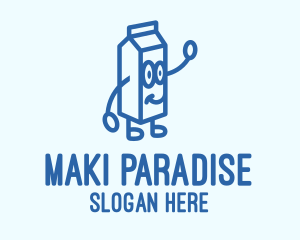 Happy Milk Carton logo design