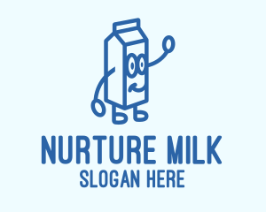 Happy Milk Carton logo design