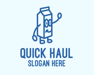 Happy Milk Carton logo design