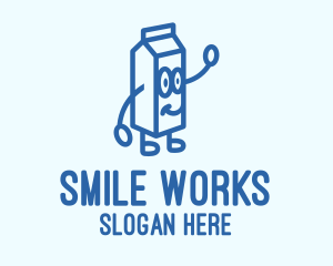 Happy Milk Carton logo design