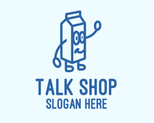 Happy Milk Carton logo design