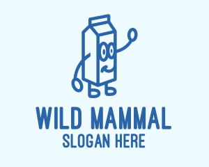 Happy Milk Carton logo design