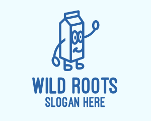 Happy Milk Carton logo design