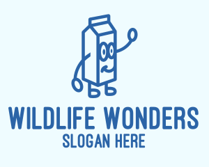 Happy Milk Carton logo design