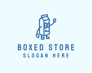 Happy Milk Carton logo design