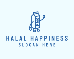 Happy Milk Carton logo design