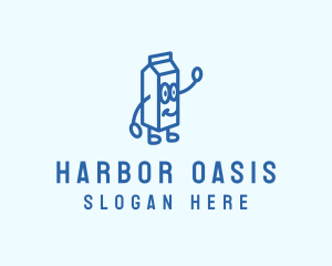 Happy Milk Carton logo design