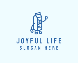 Happy Milk Carton logo design