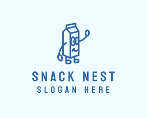 Happy Milk Carton logo design