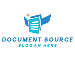 File Document Wings logo