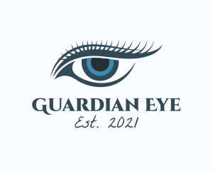 Blue Eye Lashes  logo design