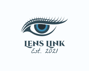 Blue Eye Lashes  logo design