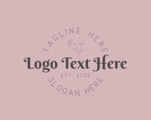 Feminine Whimsical Wordmark logo