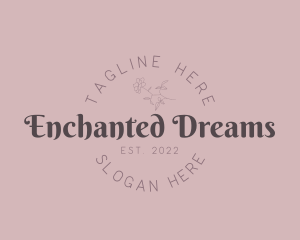 Feminine Whimsical Wordmark logo design