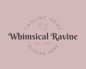 Feminine Whimsical Wordmark logo design