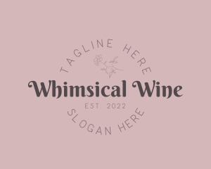 Feminine Whimsical Wordmark logo design