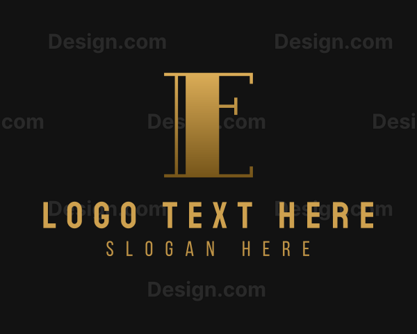 Art Deco Interior Design Studio Logo