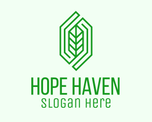 Green Leaf Herb  Logo