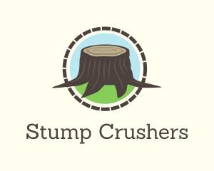 Wood Stump Lumber logo design