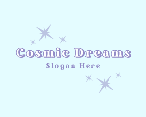 Cosmic Stardust Sparkle logo design