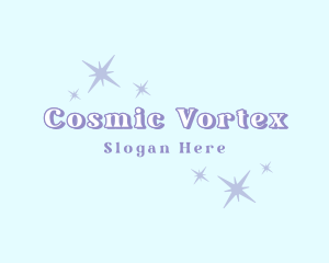 Cosmic Stardust Sparkle logo design