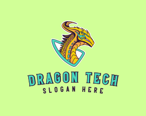 Dragon Gaming Character logo design