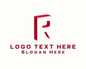 Social Media - Web Blog Media Letter R logo design
