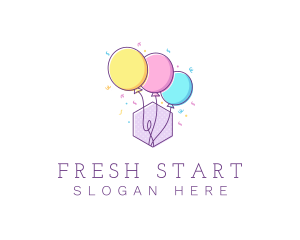 Event Party Balloon logo design