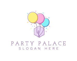 Event Party Balloon logo design