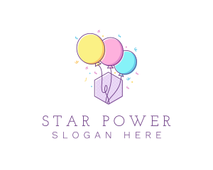 Event Party Balloon logo design