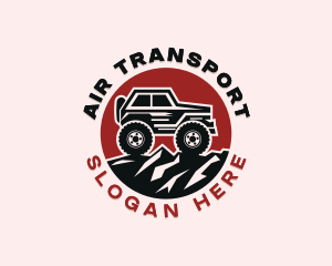 Off Road Vehicle Mountain logo design