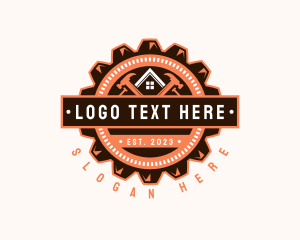 Hammer Cogwheel Renovation logo design