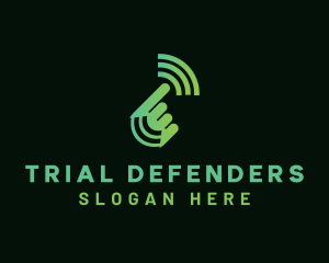 Green Hand Signal logo design