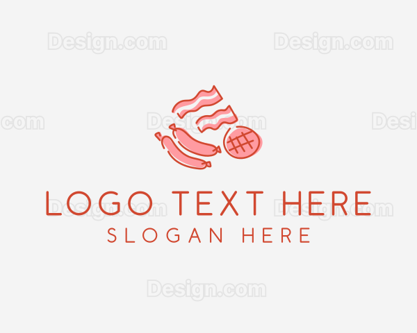 Pork Bacon Sausage Deli Logo