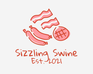 Pork Bacon Sausage  logo