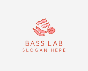 Pork Bacon Sausage Deli logo design