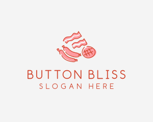 Pork Bacon Sausage Deli logo design